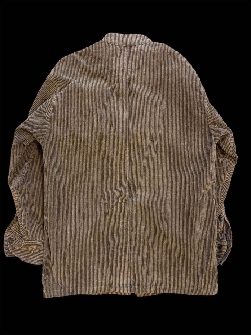 hollington france ノーカラーコート コーデュロイ feeet