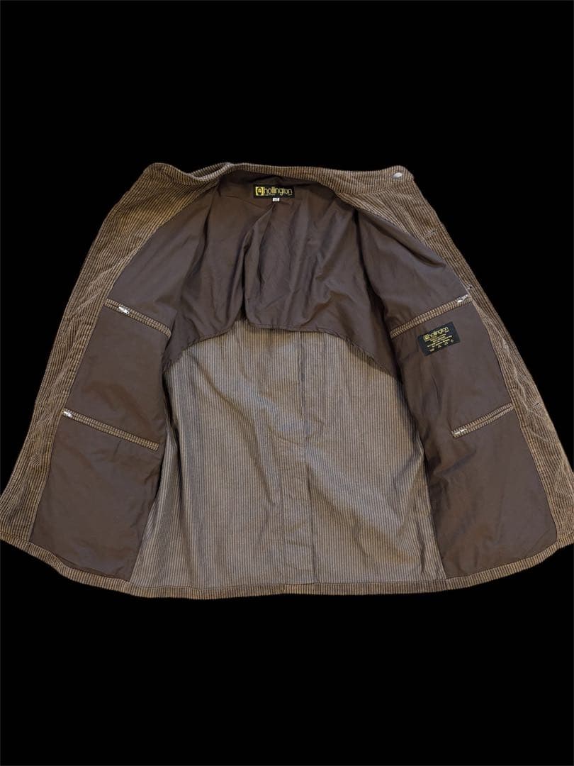 hollington france ノーカラーコート コーデュロイ feeet