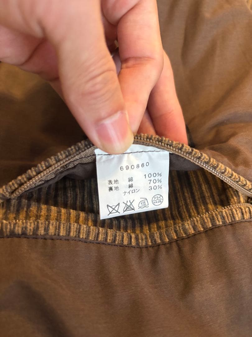 hollington france ノーカラーコート コーデュロイ feeet