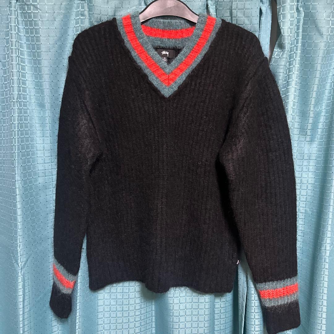 Stussy ステューシー　モヘヤ　テニスセーター　M