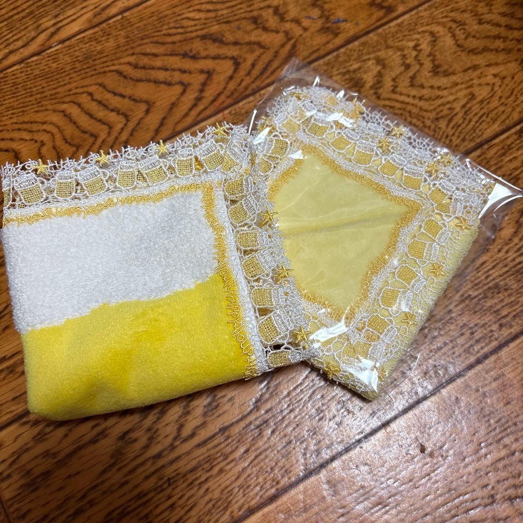 近沢レース　ビール　ハンカチ2枚セット