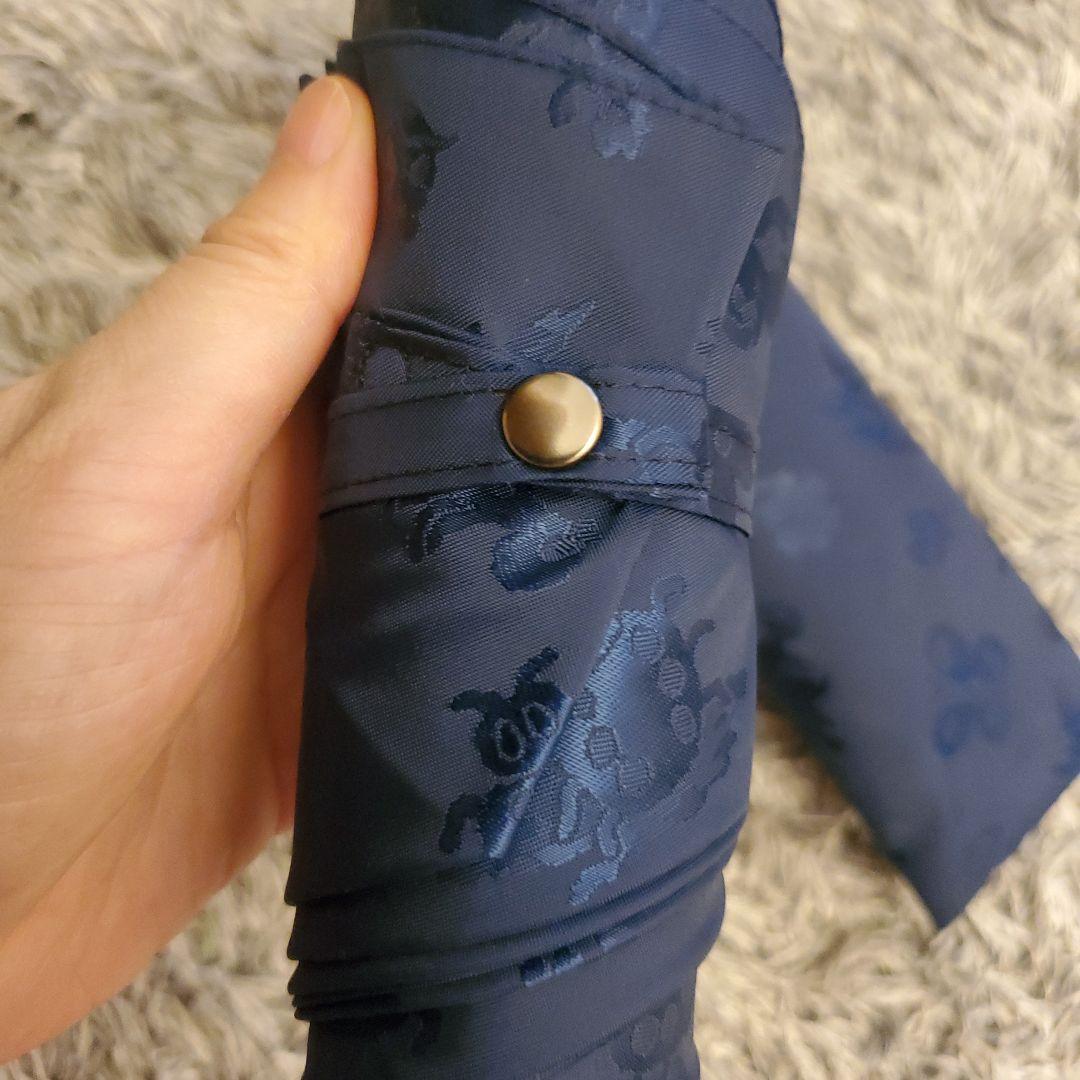 新品同様　フェイラー　VERY掲載　ハイジ柄　ネイビー 　折りたたみ傘 晴雨兼用