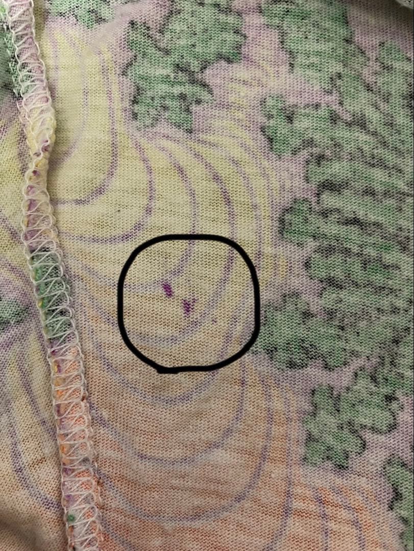 SPACE TRIBE スペーストライブ　サイケ柄　ロンT