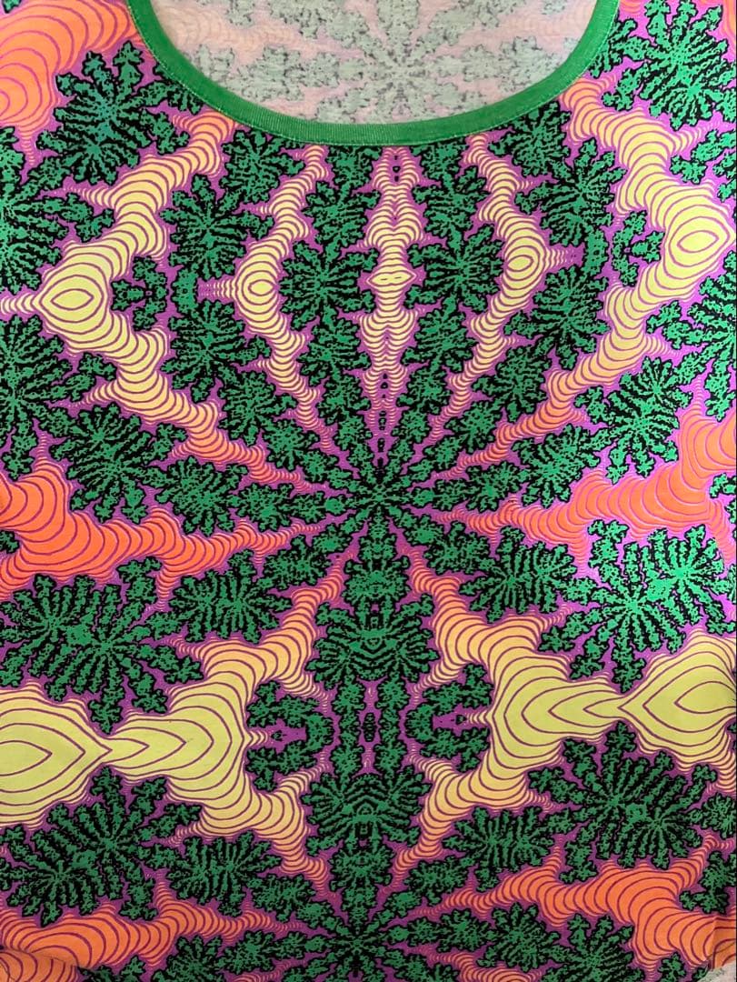 SPACE TRIBE スペーストライブ　サイケ柄　ロンT