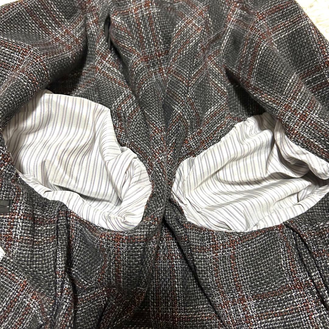 未使用タグ付　L.B.M.1911 チェック　アンコンジャケット　2ボタン　48