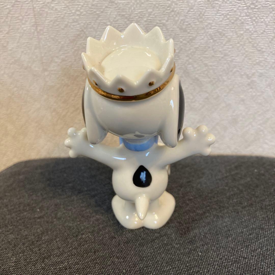 スヌーピー 王冠 置物　レノックス