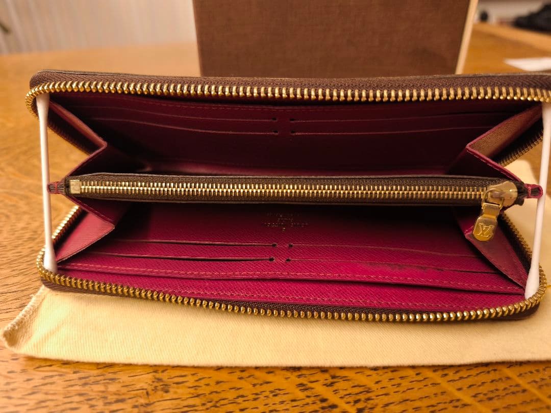 ルイ・ヴィトン モノグラム ポルトフォイユ クレマンス 長財布 保存袋 箱付き