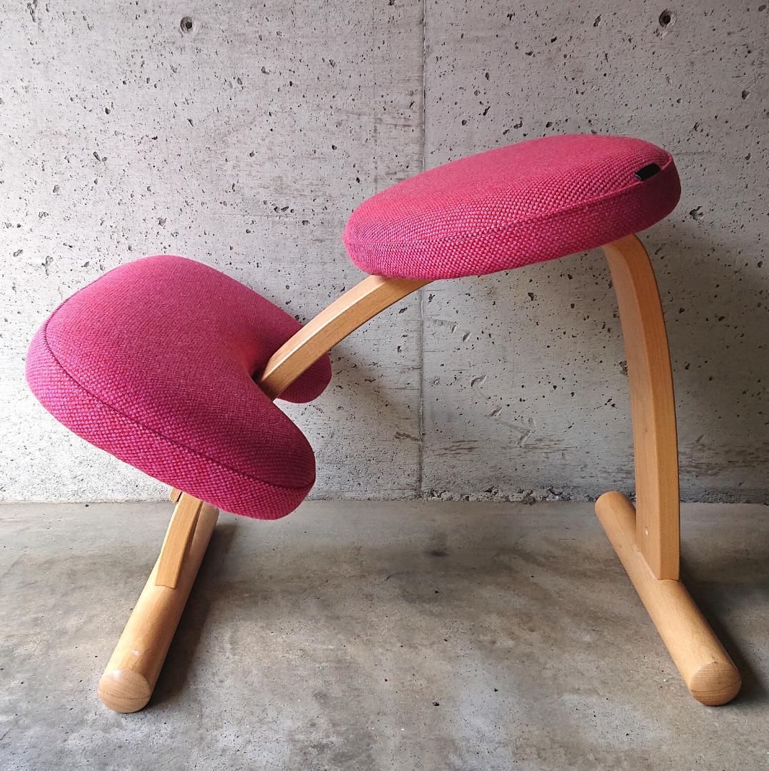 サカモトハウス バランスチェアイージー【良品】 　ピンク　カバー付き