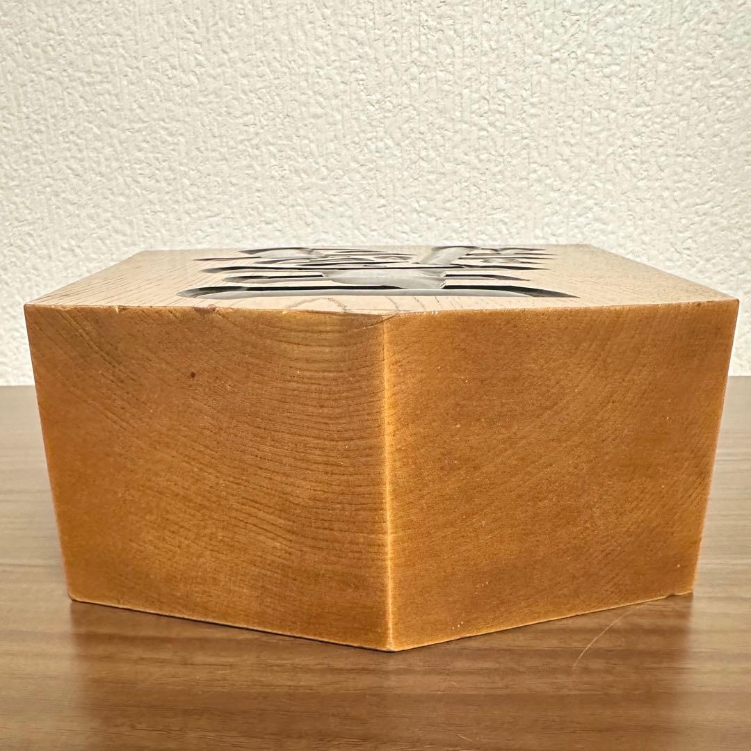 縁起物 王将 将棋の駒　木製　一刀作　インテリア 置き物　オブジェ　9寸