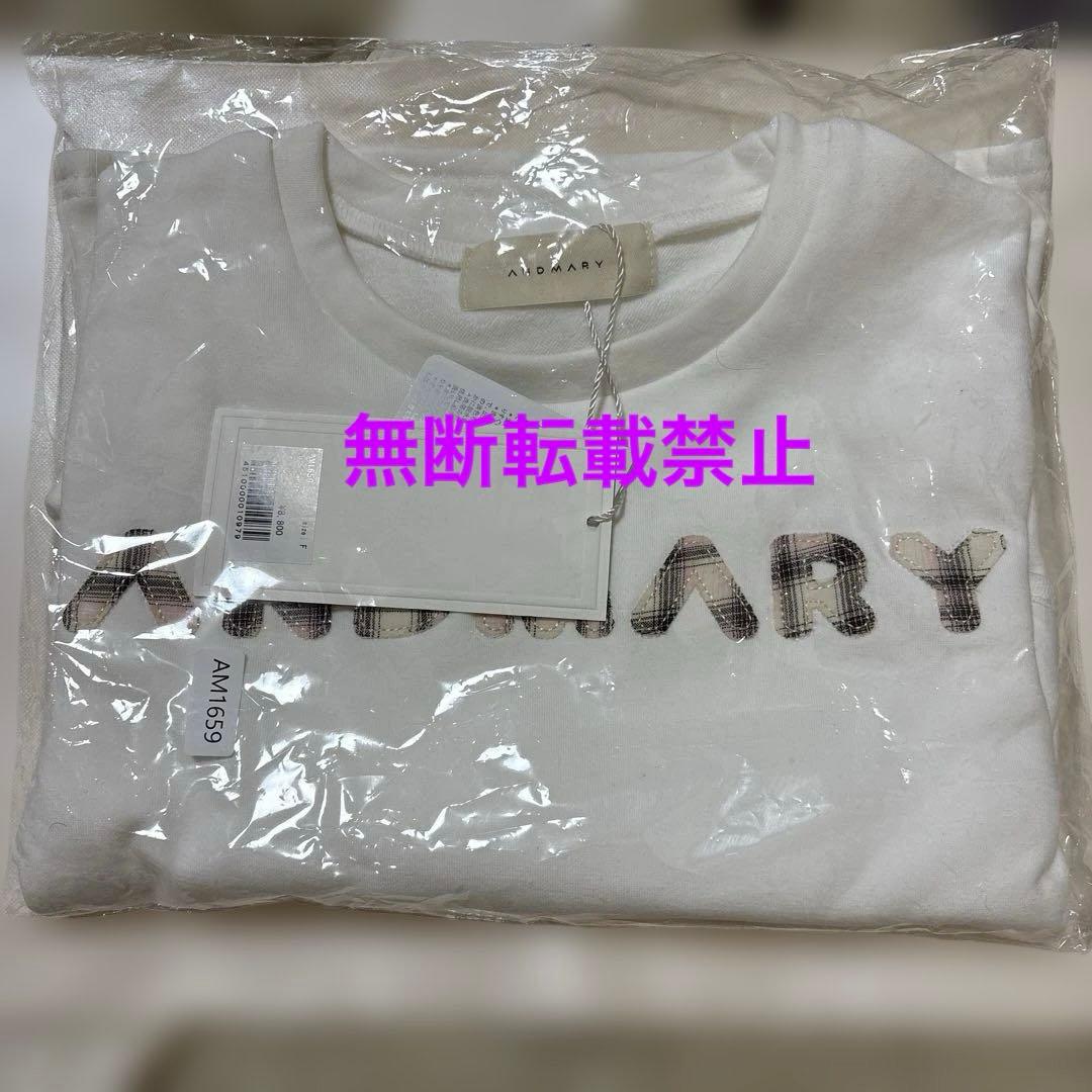 完売品 andmary Mary logo pattern tops