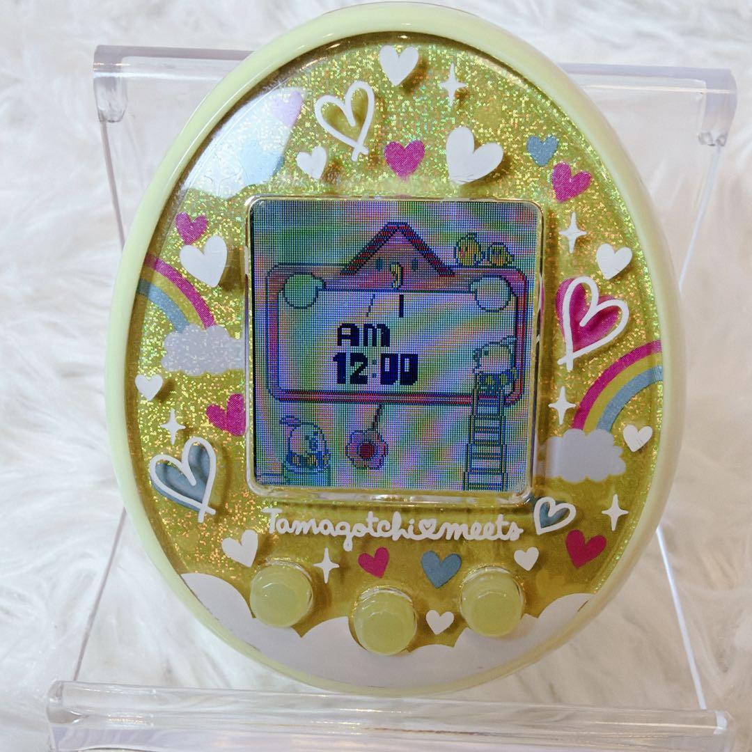 【美品】たまごっちみーつ メルヘンみーつ イエロー ラメ Tamagotchi