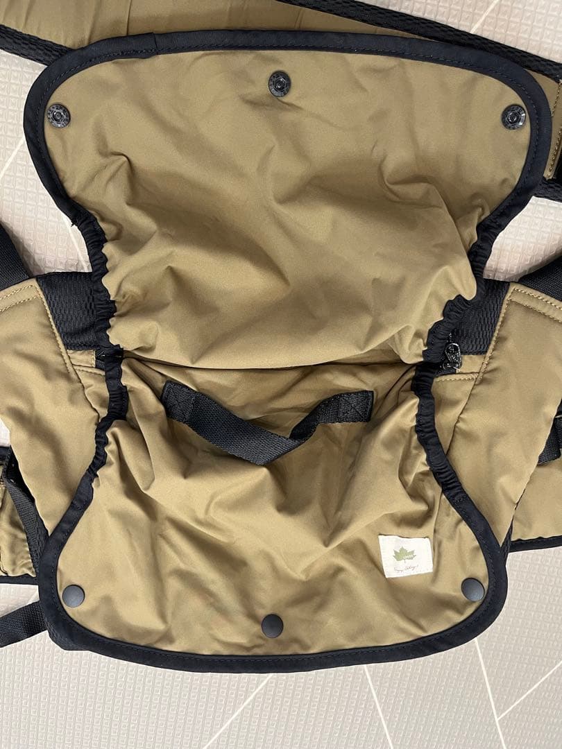 【ヒラチ】LOGOS 抱っこ紐 カーキ・ブラック