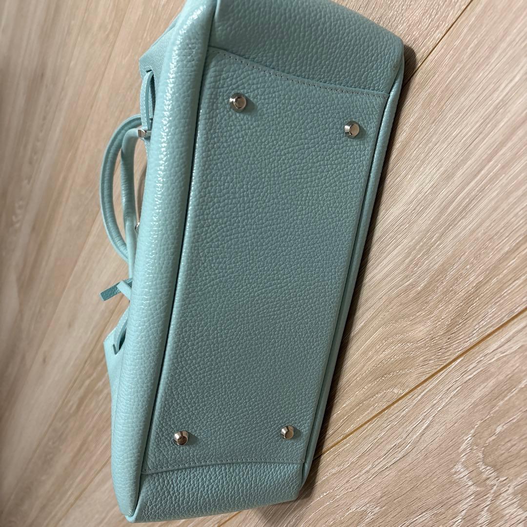 お得な美品！傳濱野限定色レザー ハンドバッグ