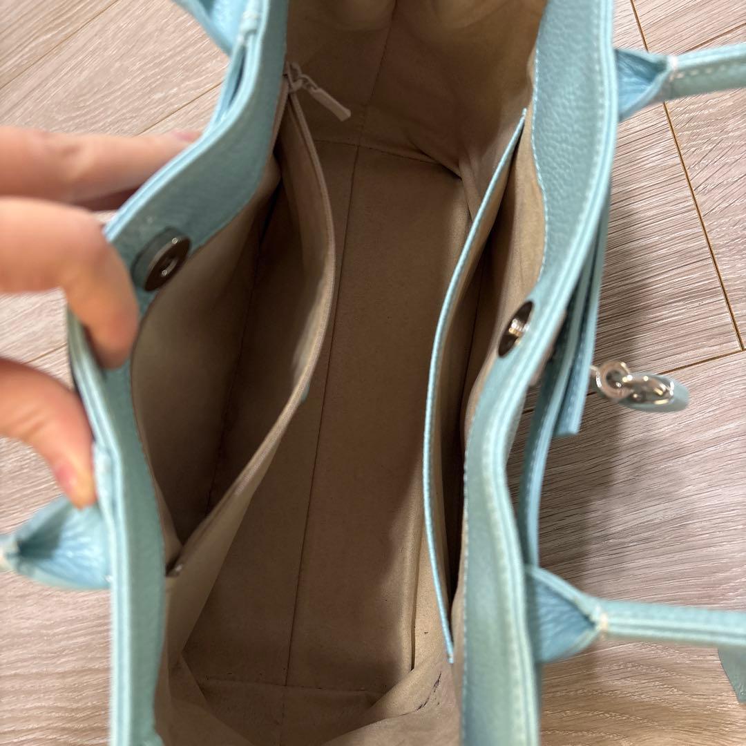 お得な美品！傳濱野限定色レザー ハンドバッグ