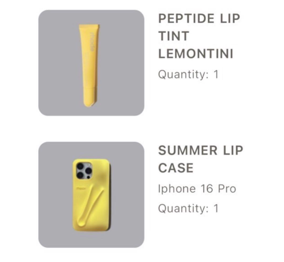 rhode iPhone ケース ロード イエロー 16 Pro リップ付き