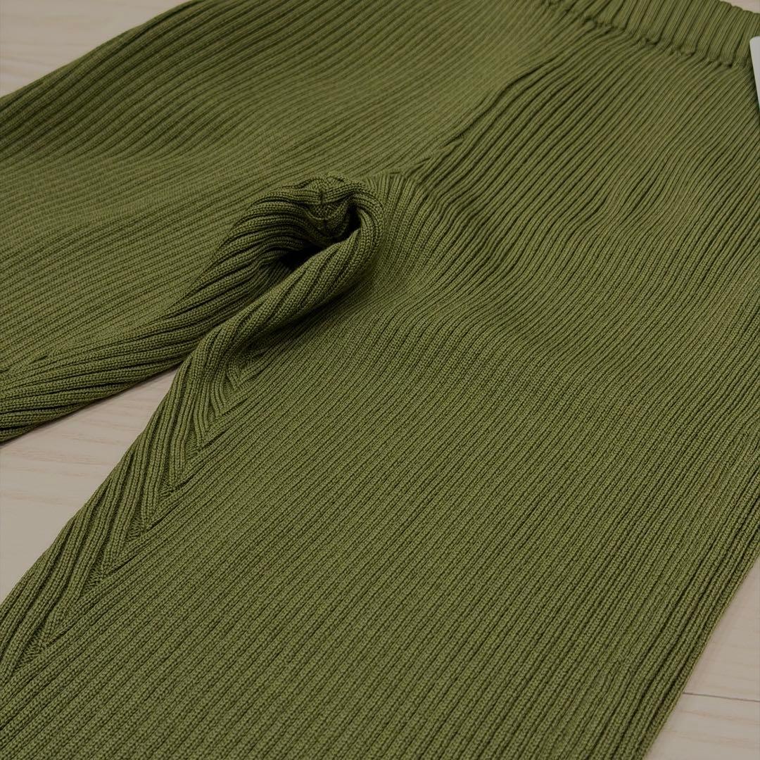 【タグ付き未使用】BATONER SOLID WOOL RIB PANTS