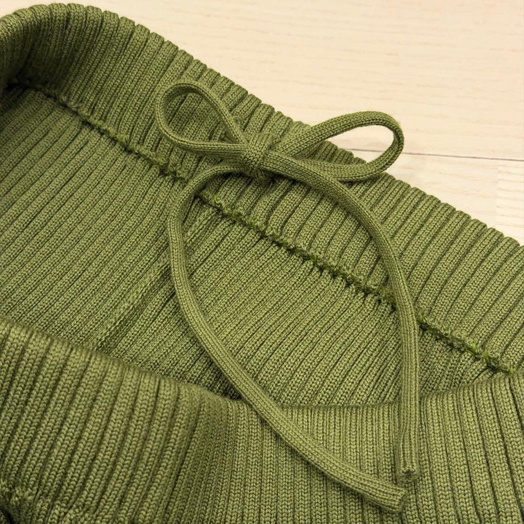 【タグ付き未使用】BATONER SOLID WOOL RIB PANTS