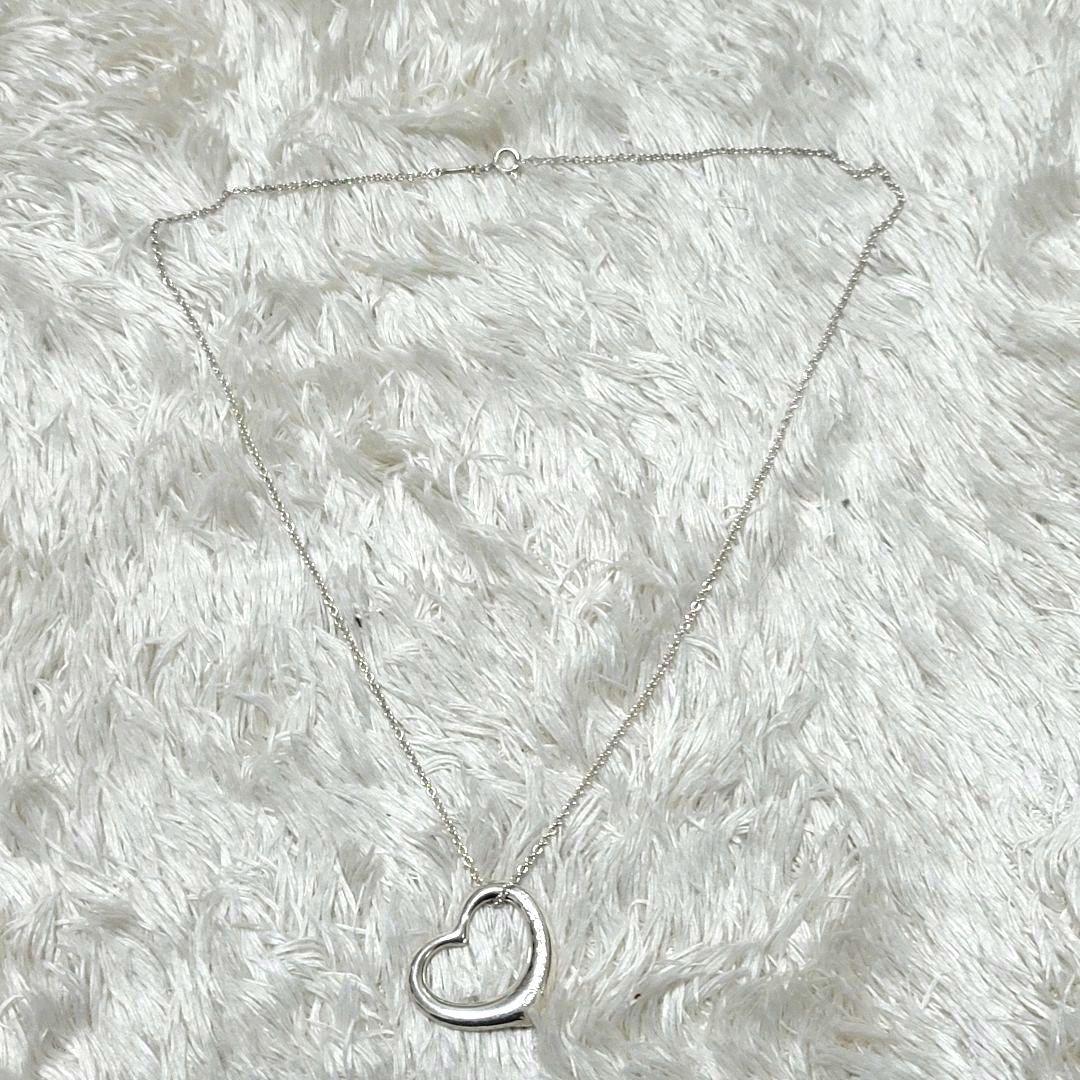 極美品 ティファニー オープンハート エルサペレッティ ネックレス SV925