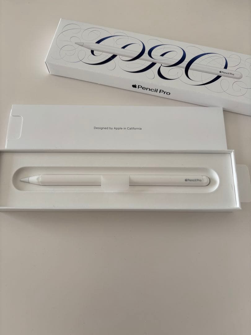 【美品】Apple Pencil Pro ホワイト 専用ケース付き