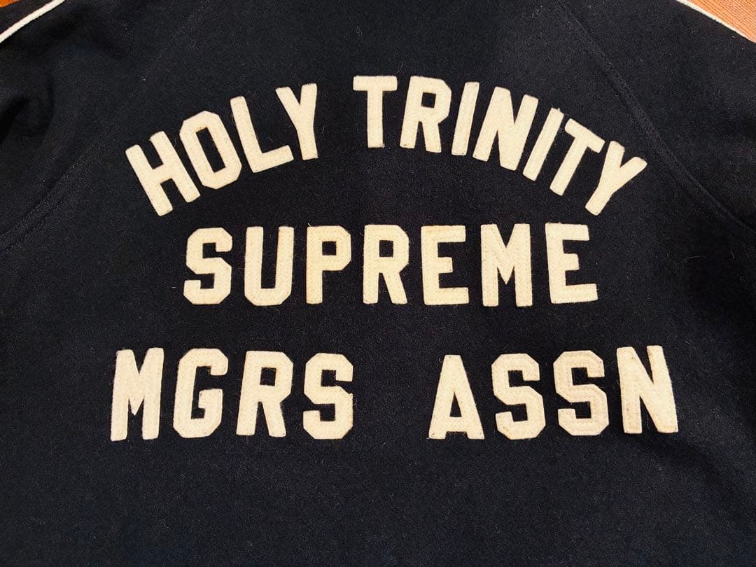 ジャケット・アウター 11AW Supreme Holy Trinity Varsity Jacket
