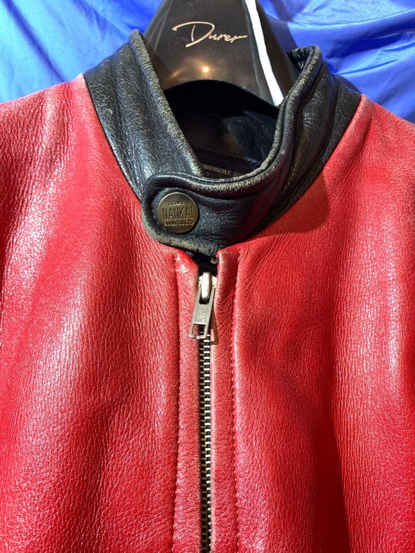 dai NANKAI 革ツナギ 赤/黒 ツナギタイプ LLサイズ