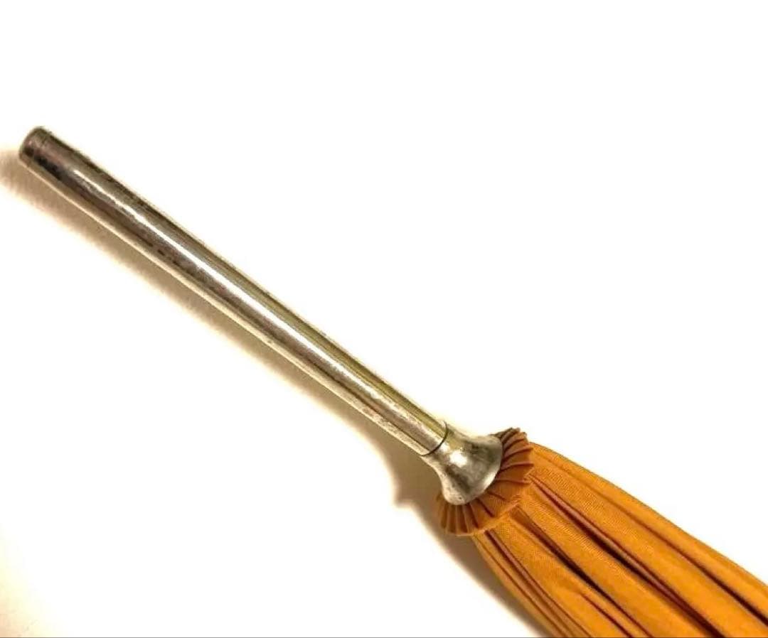 MOSCHINO モスキーノ 長傘　オレンジ 刺繍デザイン