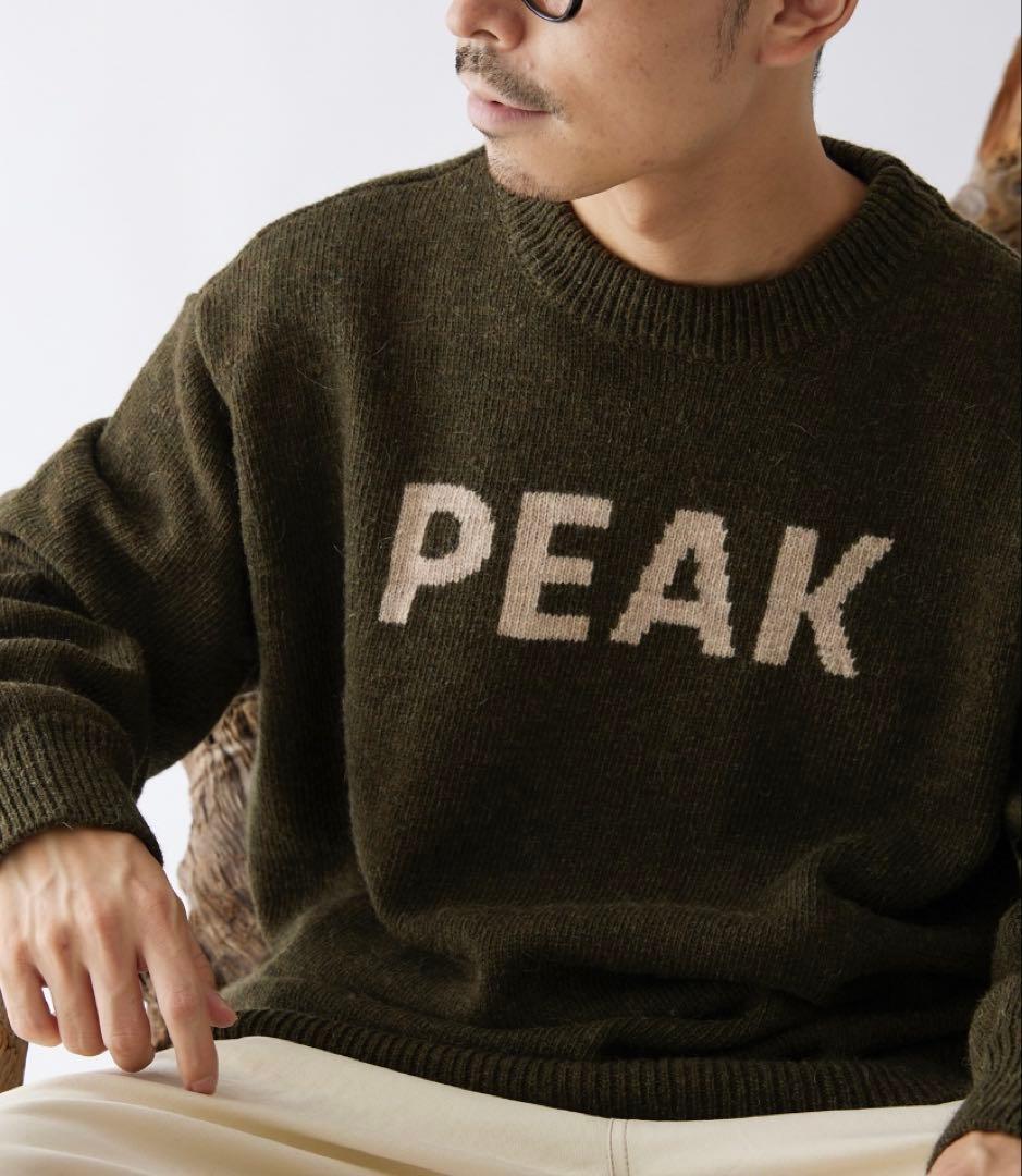 【PEAK / スノーピーク】別注プリントニット
