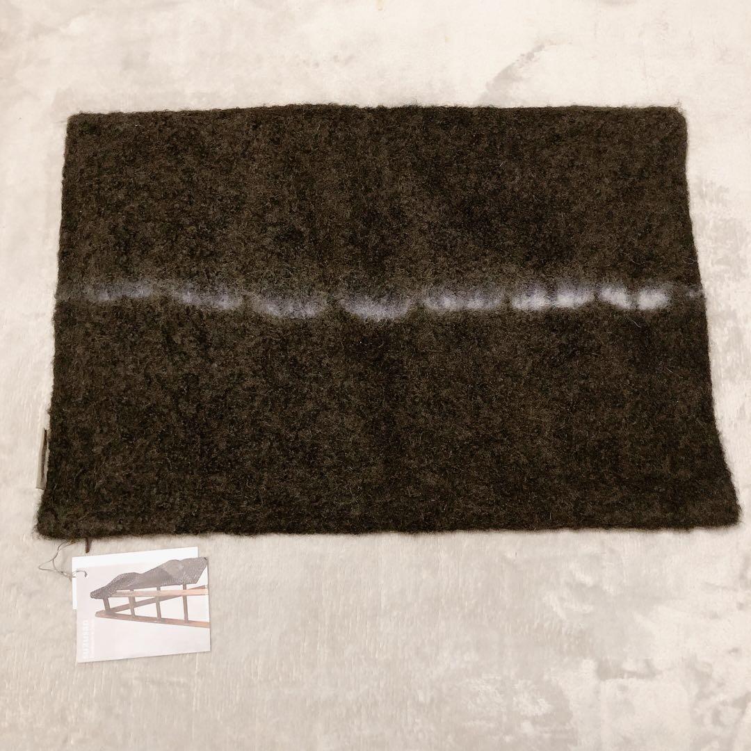 suzusan アルパカ クッションカバー ブラック　グレー2