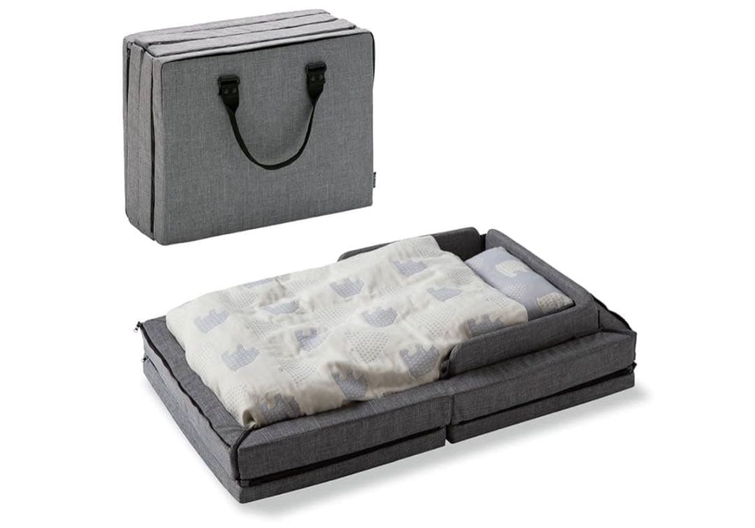 ファルスカ コンパクトベッドFree メランジグレー+ドーナツ枕等セット