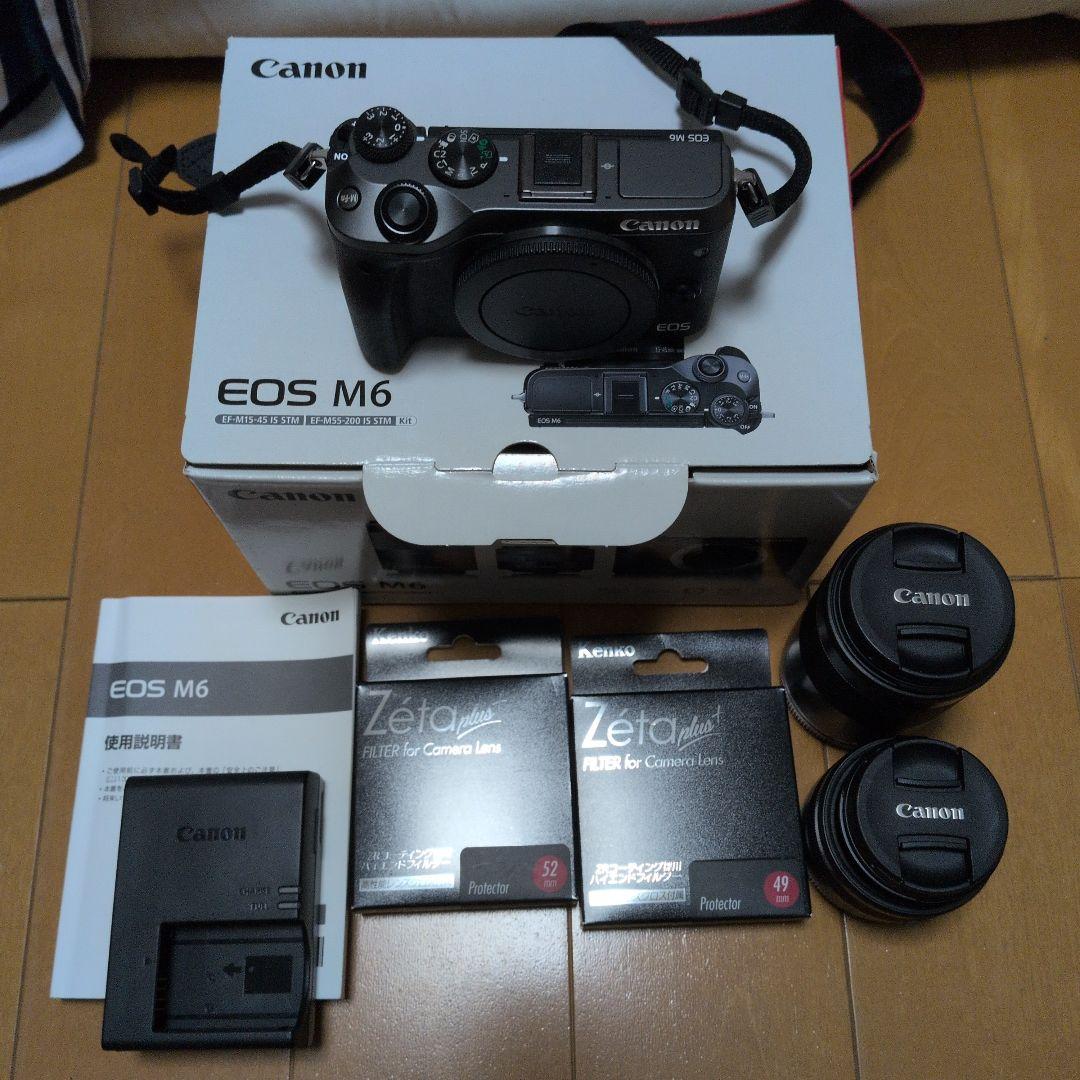 Canon EOS M6 本体 + レンズ2本 + フィルター