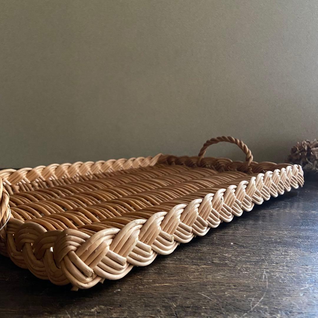 フランスアンティーク　ラタントレイ　パニエ　ブロカント　生活道具