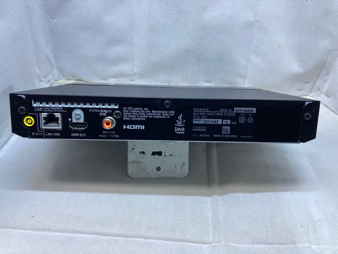 SONY 4Kアップコンバート　BDP-S6500 2015年製 動作品