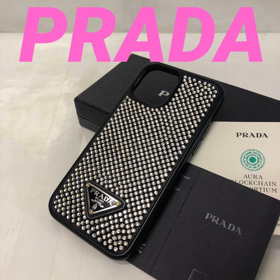 CBA03-10 プラダ トライアングル クリスタル iPhone13ケース