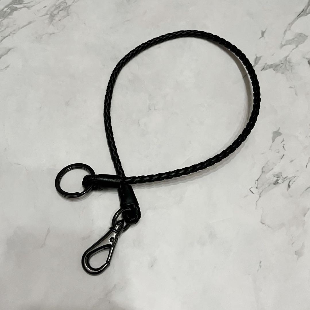 ジバンシー レザー編み込み ウォレットチェーン