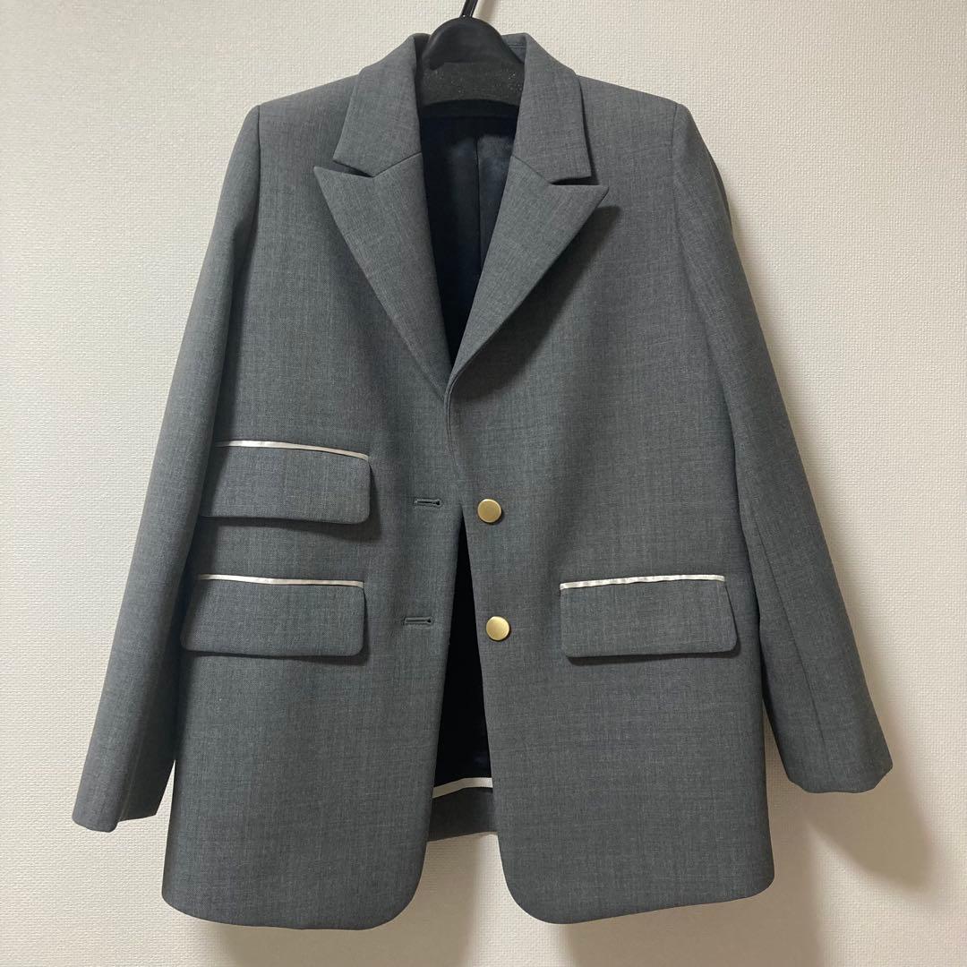 1回着用 yori shirocon チャンキーテーラージャケット グレー 美品