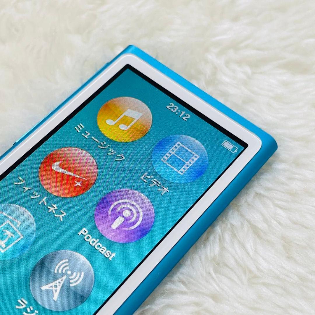 【新品同様品】 iPod nano 第7世代 Blue ブルー