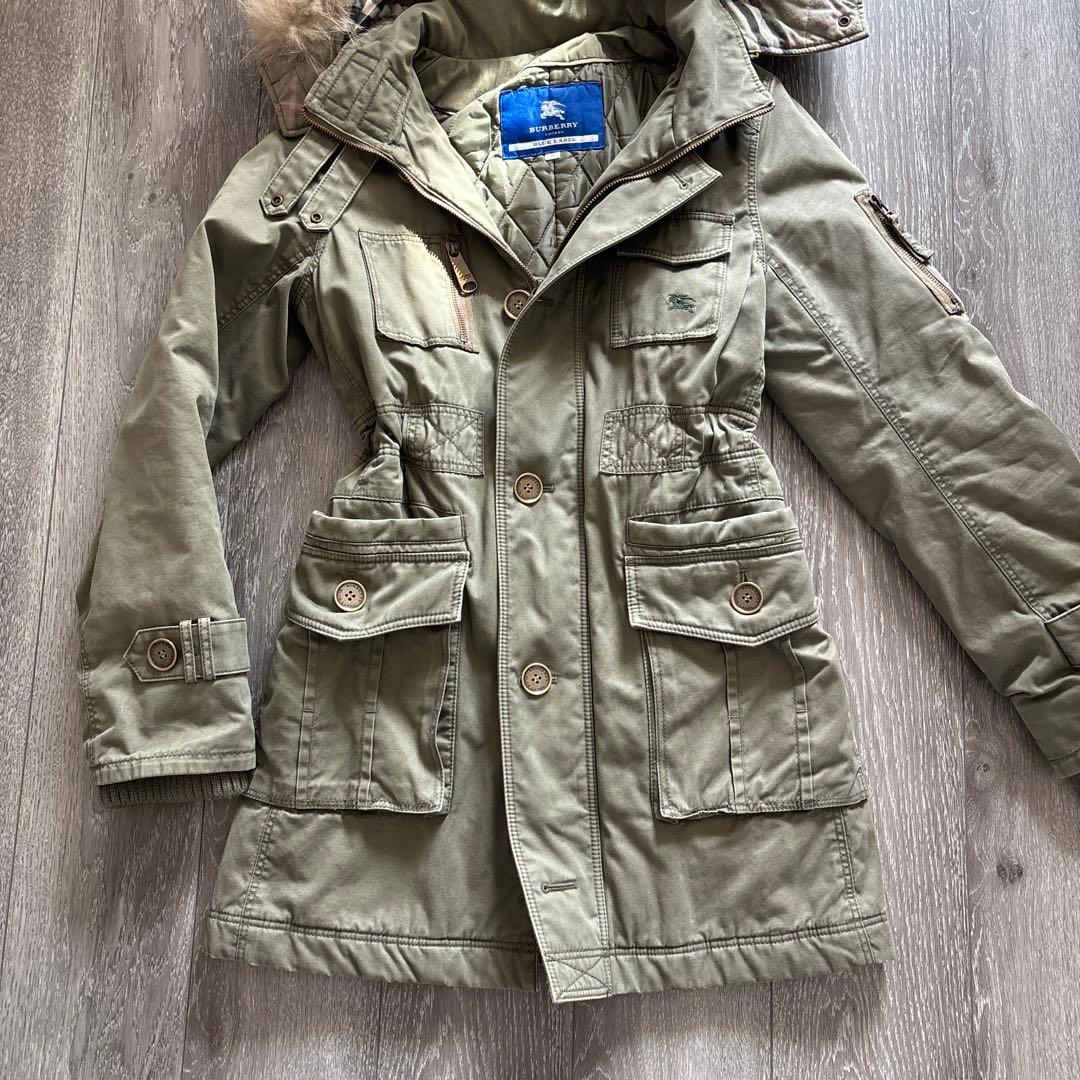 Kn☆☆バーバリーブルーレーベル☆ミリタリーコート☆38