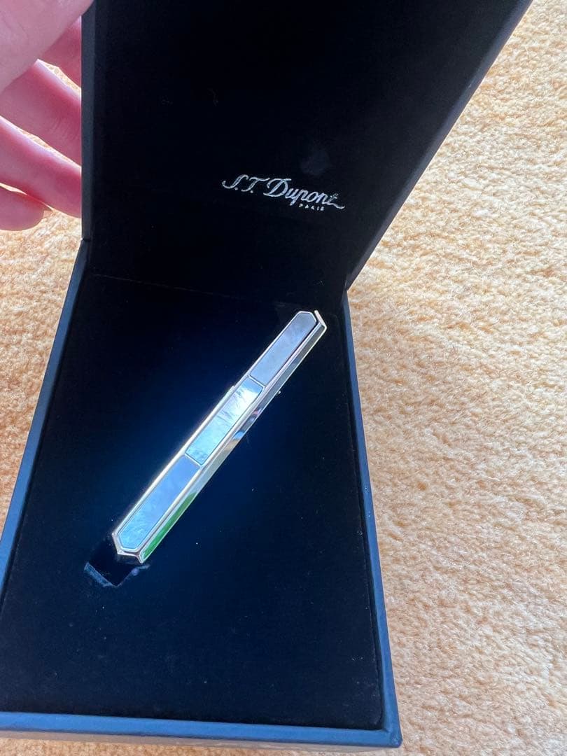 S.T. Dupont シルバー ネクタイピン　エス・テー・デュポン　シェル