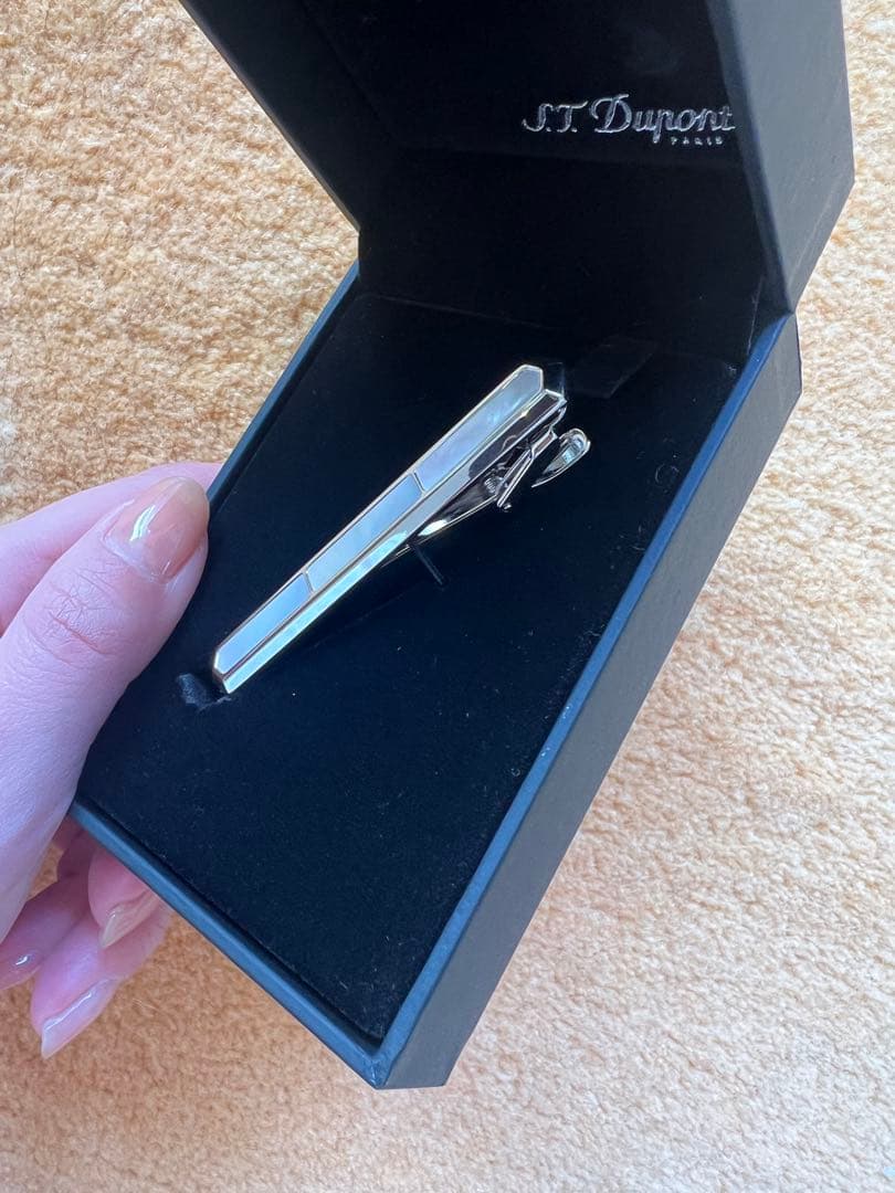 S.T. Dupont シルバー ネクタイピン　エス・テー・デュポン　シェル