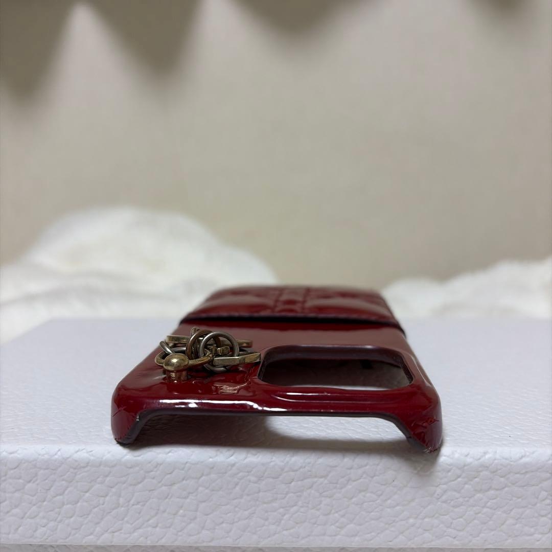 iPhone13Pro Dior レッド キルティング iPhoneケース