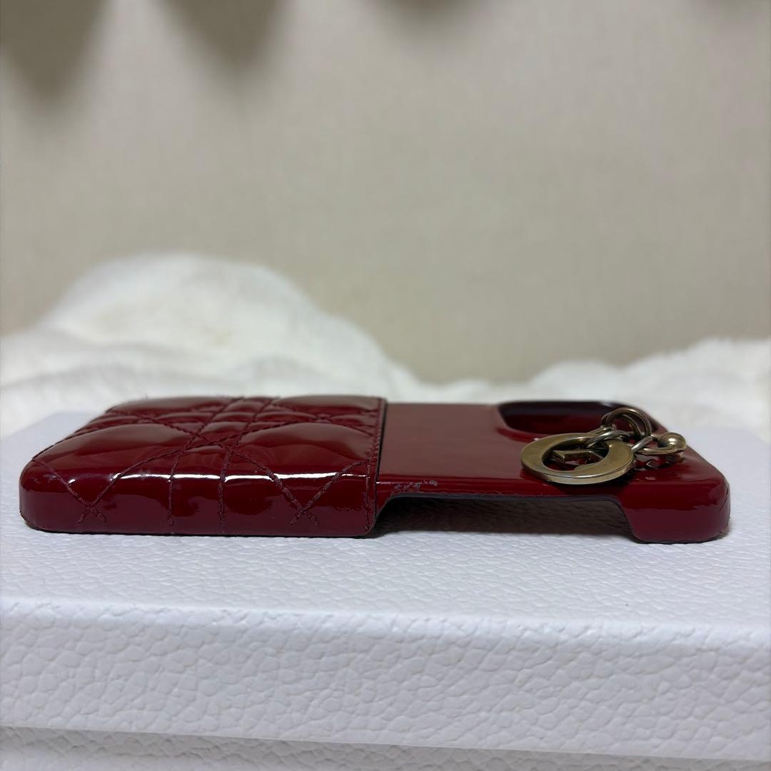 iPhone13Pro Dior レッド キルティング iPhoneケース