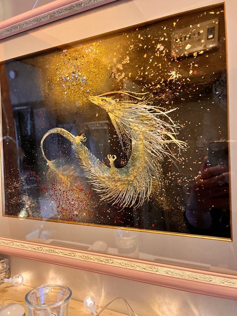 龍神様切り絵　　『恵豊金光龍神様』　販売品