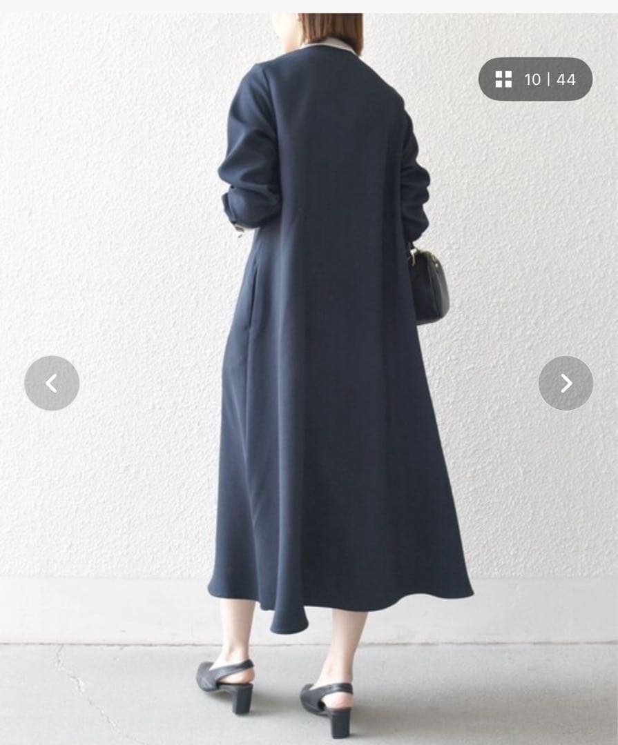 SHIPS any ダブルクロス Aライン シャツワンピース