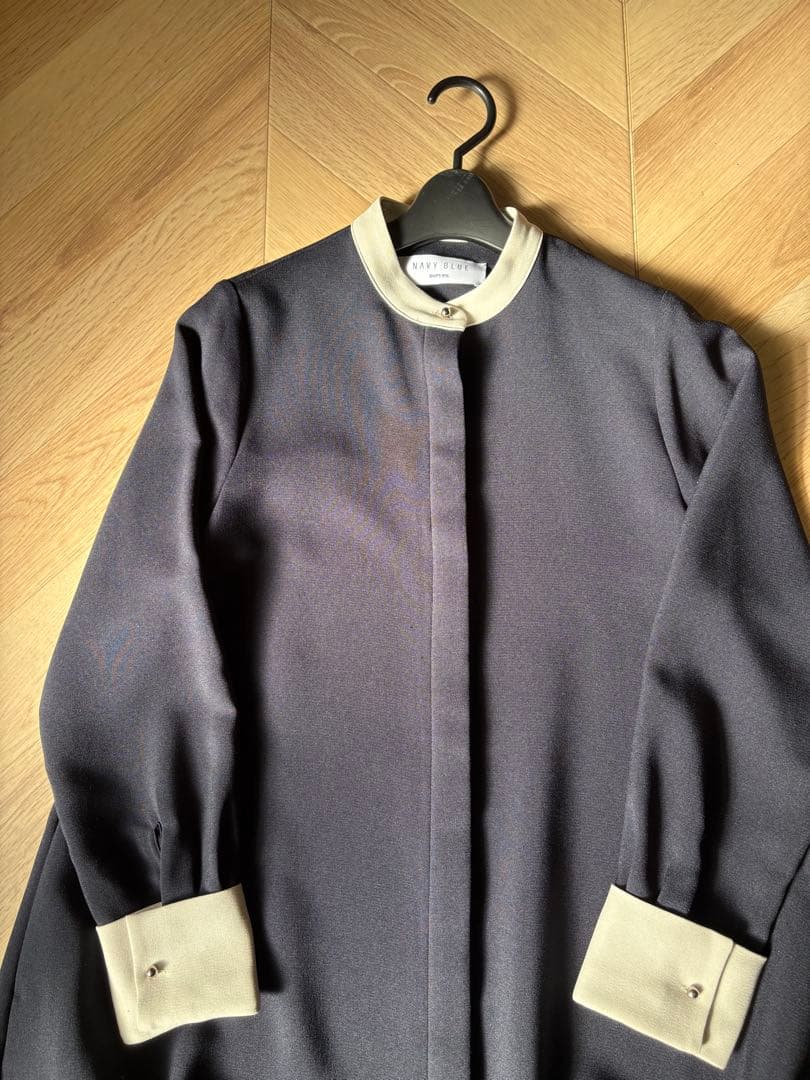 SHIPS any ダブルクロス Aライン シャツワンピース