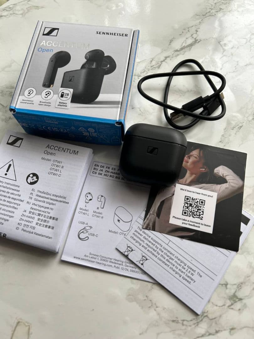 Sennheiser ACCENTUM Open ワイヤレスイヤホン 美品