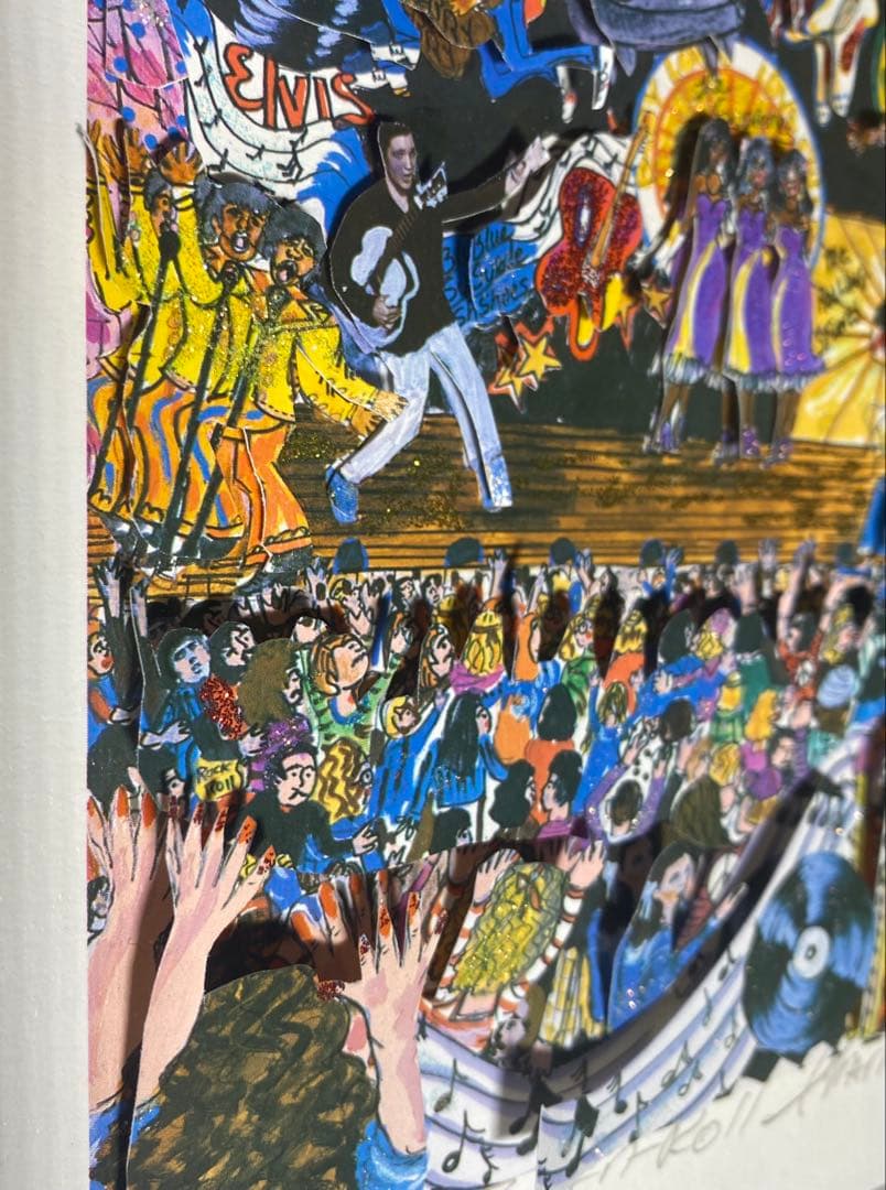 チャールズファジーノ 3D版画 Rock'n-Roll 1950'sポップアート