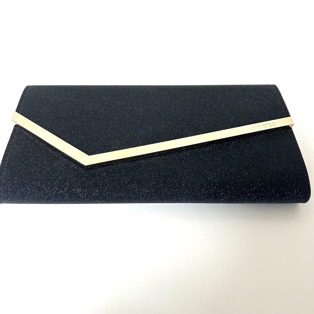 【極美品】　ジミーチュウ　クラッチバッグ　パーティーバッグ　ブラック