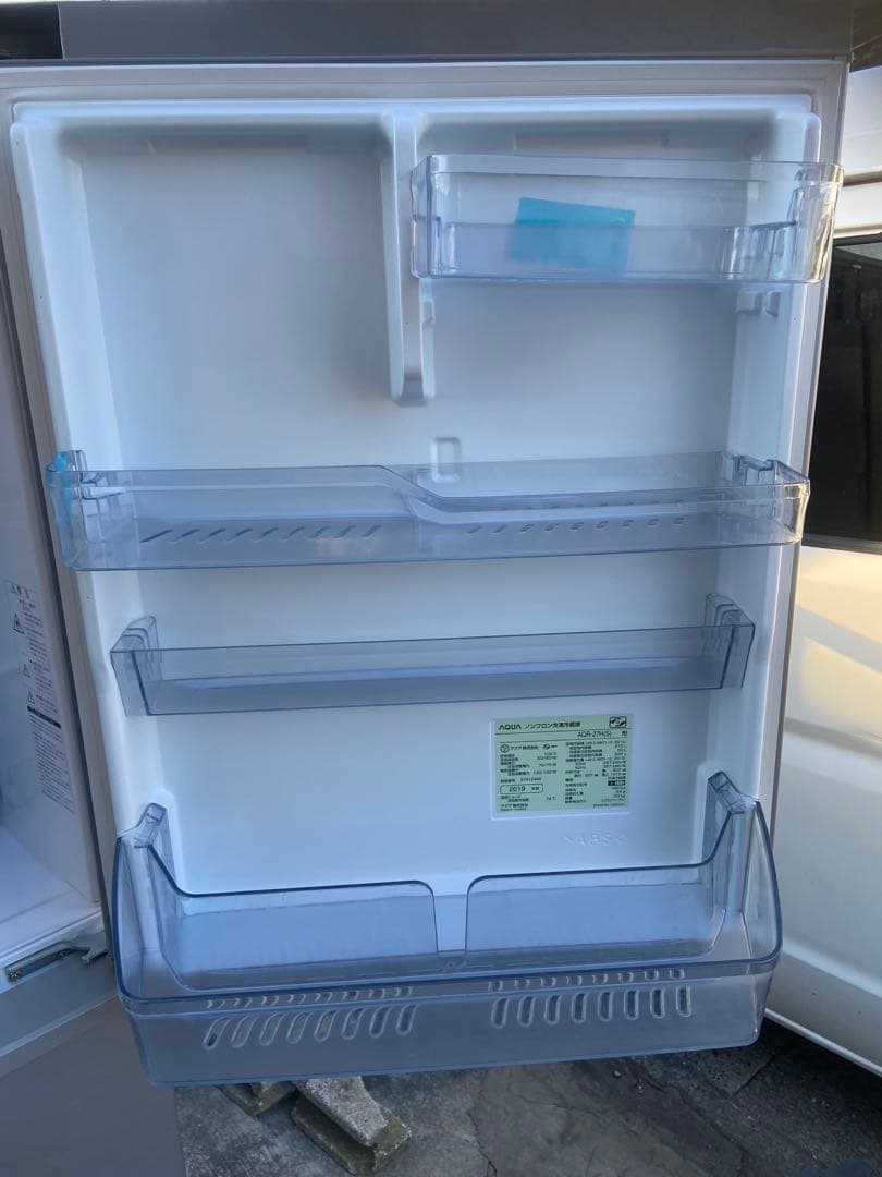 ※記事欄必読※ A270 AQUA 2019年製272L 3ドア冷蔵庫 シルバー
