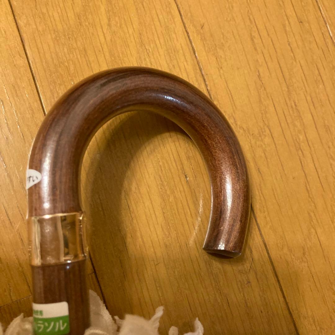 ポロラルフローレン折りたたみ晴雨兼用傘　フリルレース