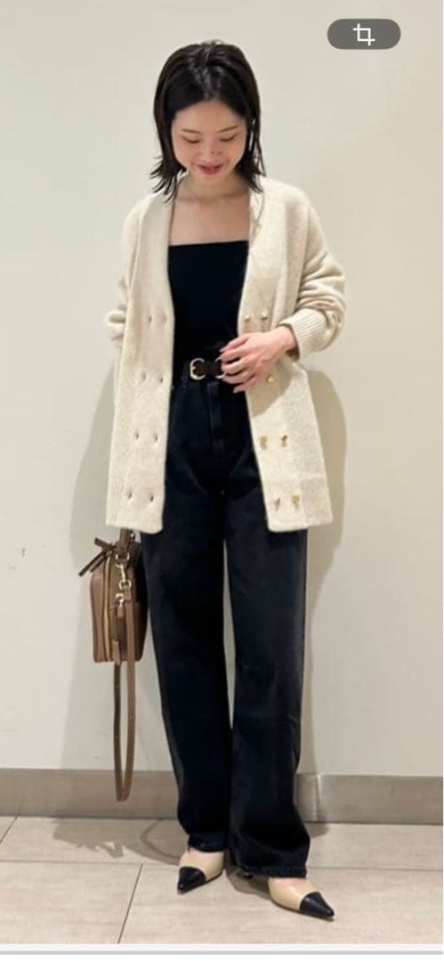 NOBLE YAKダブルボタンニットカーディガン